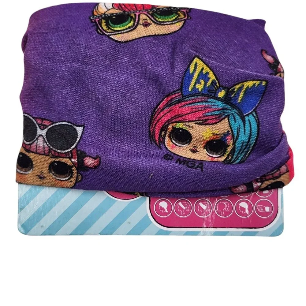 LOL Surprise! Protective Headband or Face Cover Purple Washable Reusable Ages 3+